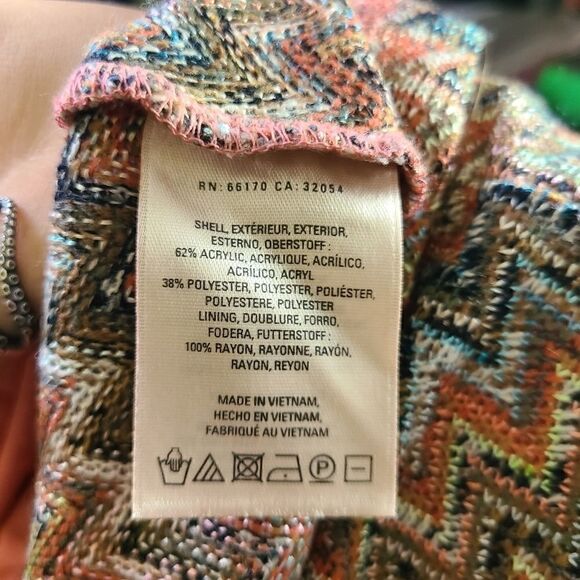 Maeve Drop Waist Chevron Westwater Knit Dress - Picture 9 of 9